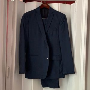 Macy’s 2-piece suit, dark blue. Great condition